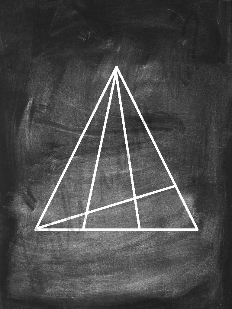 Spočítaj všetky trojuholníky na obrázku. Koľko ich vidíš? 
