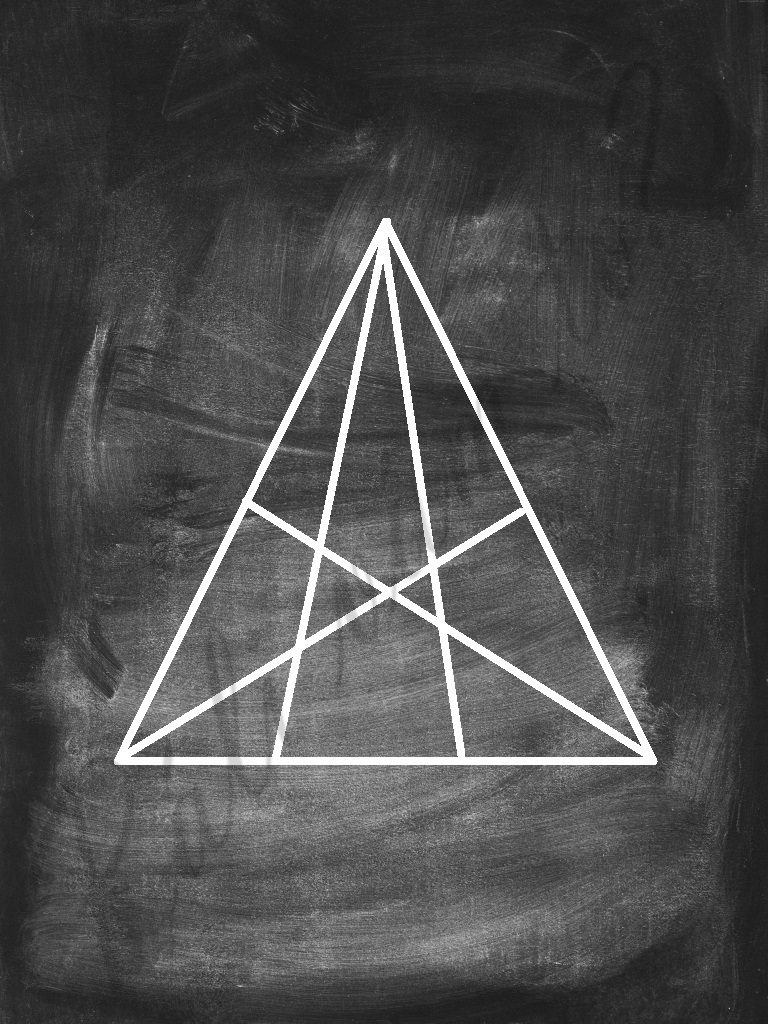 nájdi všetky trojuholníky - obrázková úloha