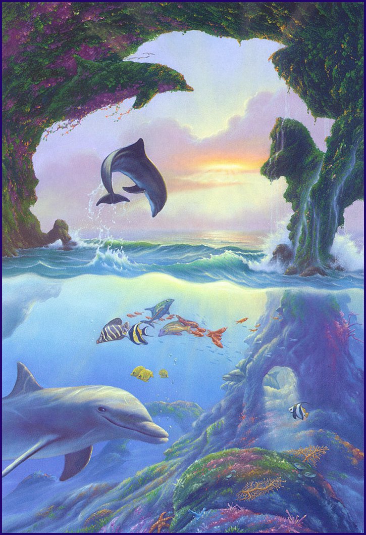 Koľko delfínov sa podľa vás nachádza na obrázku?  (optická ilúzia)