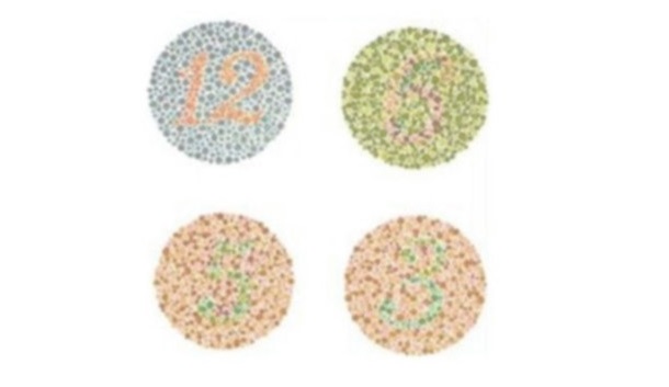 Očný test na farbosleposť. V kruhoch sú ukryté čísla. Prečítate ich všetky? 